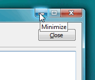 If you click the alarm notification balloon or the alarm message on the taskbar, then the alarm message displays in a window.