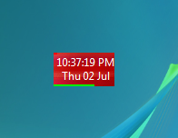 Use 1st Clock Classic as a desktop clock if you wish. You can undock 1st Clock and put it anywhere on your desktop.