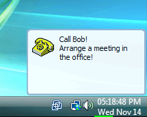 There are additional actions available for alarms, click the arrow right to the Snooze button in the alarm message window to see the advanced alarm menu