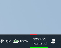 1st Clock Classic 5.2 - Taskbar clock with popup calendar and tooltip time zones.